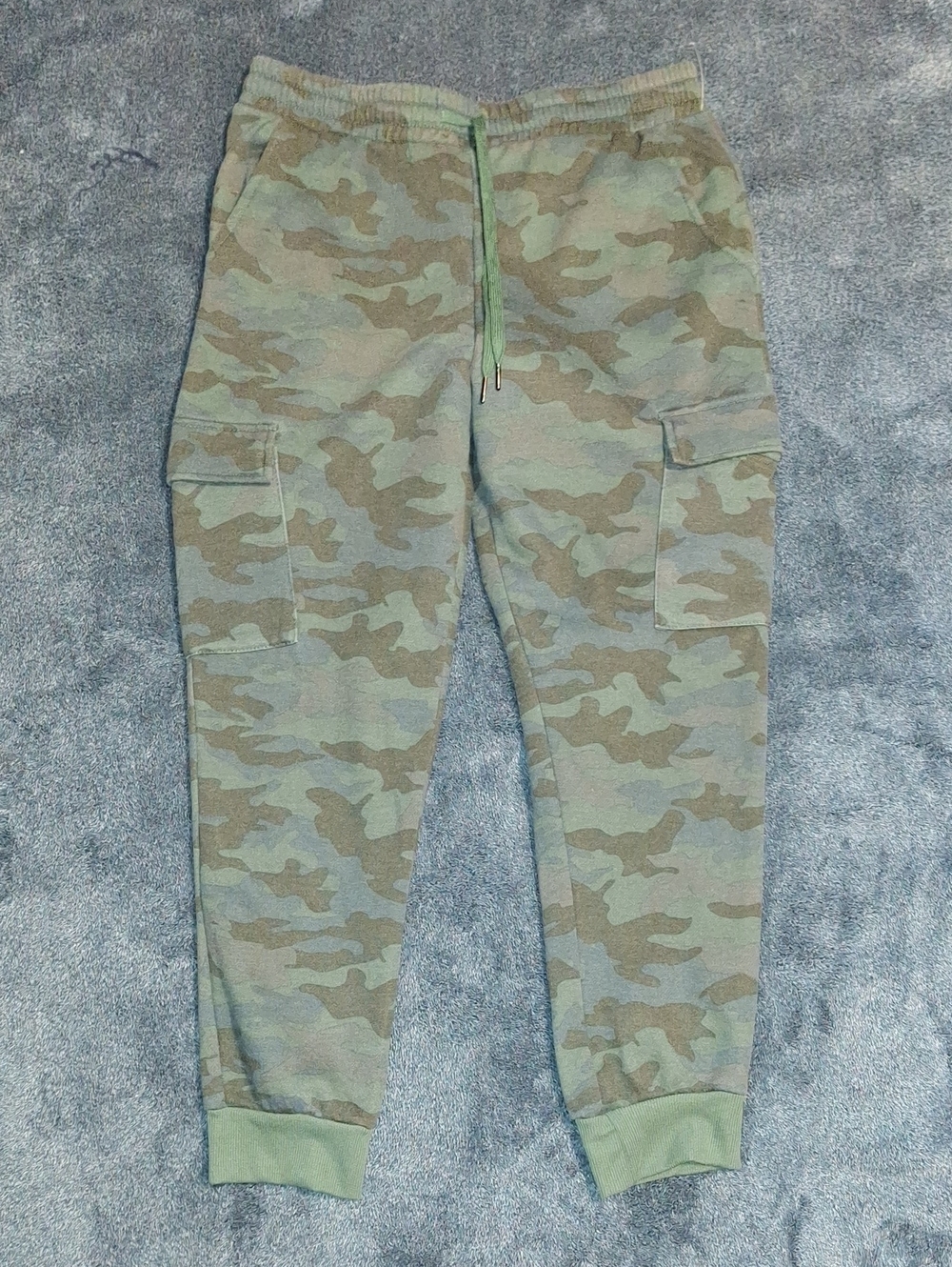 Highland Originals Men's Green Camo Cargo Joggers - Casual Sweatpant